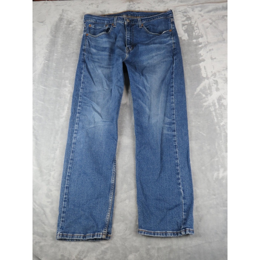 Levis 505 Jeans Mens 34x30‎ Blue Medium Wash Regular fit Denim Pants